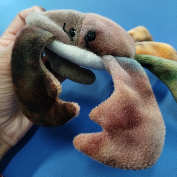 ✓Ty Beanie Babies Claude The Tye Dye Crab 1996 - Picture 5 of 10